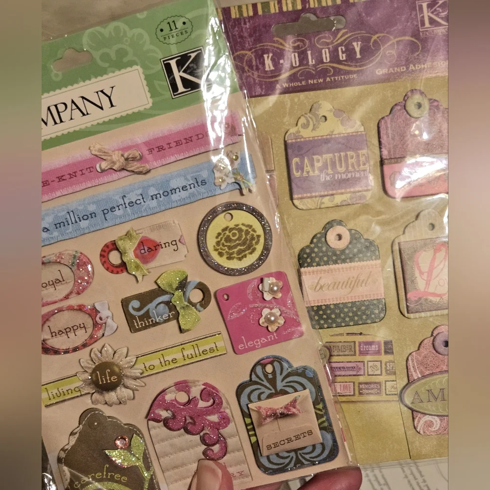 Scrapbook Embellishments Bundle Paper Crafts Stickers